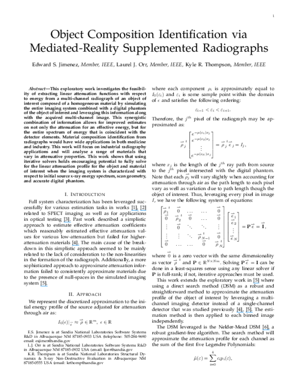 (PDF) Object Composition Identification via Mediated-Reality ...