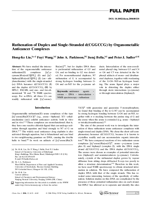 pdf-ruthenation-of-duplex-and-single-stranded-d-cggccg-by