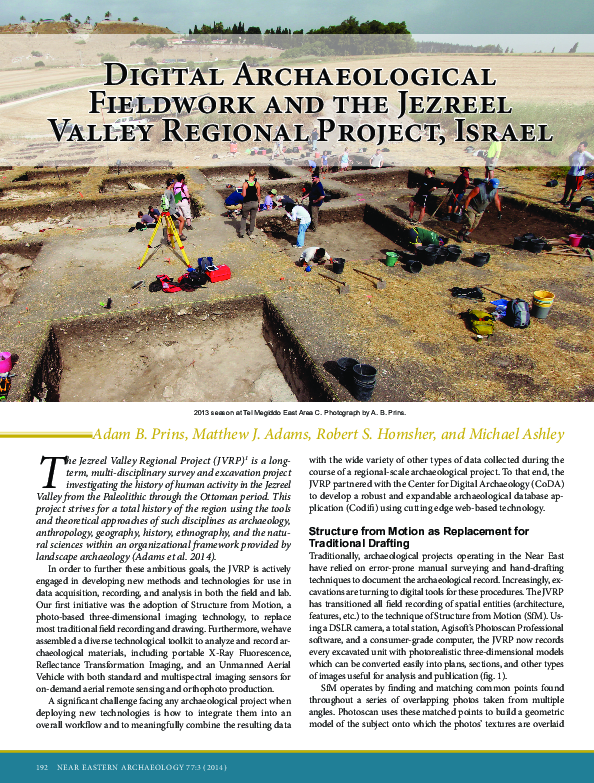 (PDF) Jezreel Valley Regional Project
