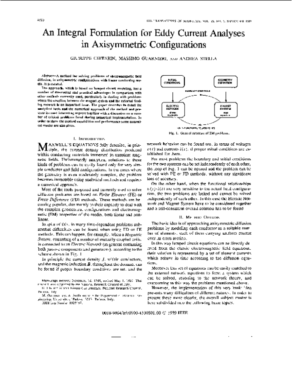 (PDF) An integral formulation for eddy current analyses in axisymmetric ...