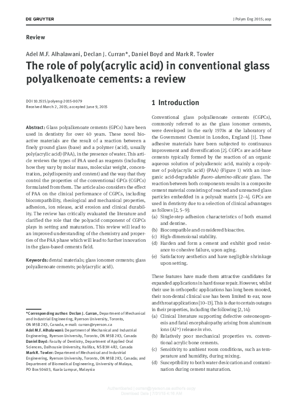 (PDF) Surface Roughness Of Glass Ionomer Cements Indicated, 58 OFF