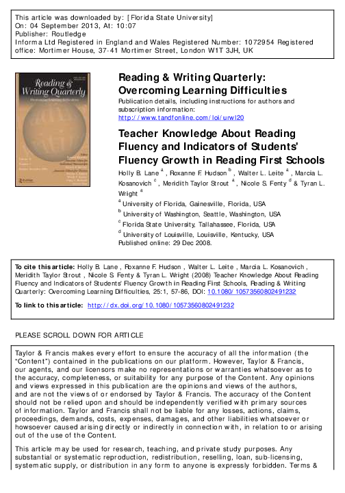 Reading fluency intervention picture