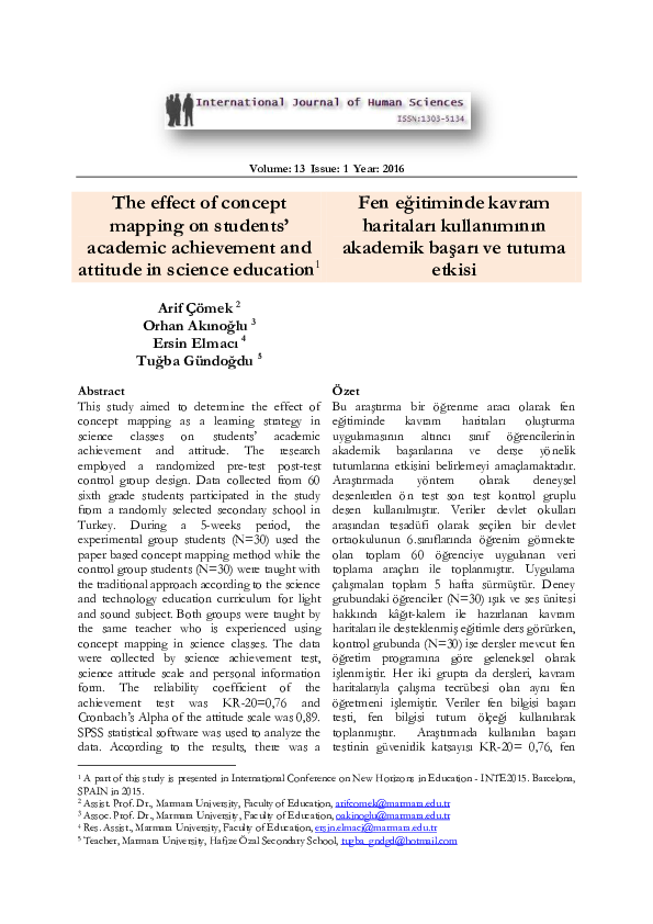 (PDF) The effect of concept mapping on students’ academic achievement ...