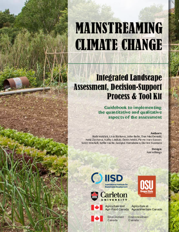 (PDF) Mainstreaming Climate Change Integrated Landscape Assessment ...