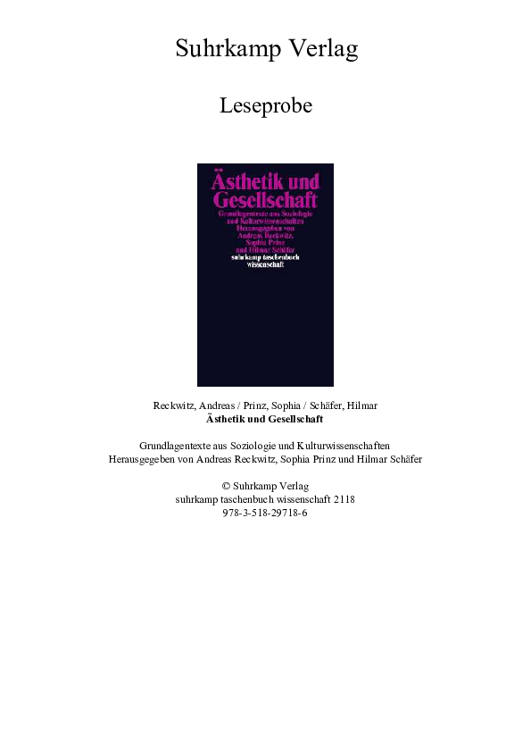 Pdf 2015 Asthetik Und Gesellschaft Grundlagentexte Aus Soziologie Und Kulturwissenschaften Berlin Suhrkamp Hilmar Schafer Academia Edu Pdf 2015 Asthetik Und Gesellschaft Grundlagentexte Aus Soziologie Und Kulturwissenschaften Berlin Suhrkamp Hilmar Schafer Academia Edu