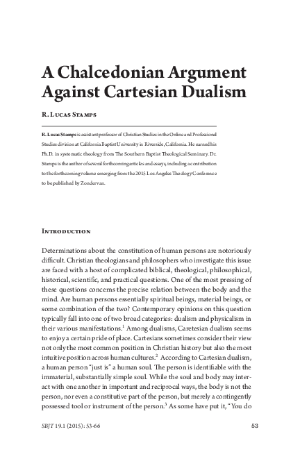 Descartes dualism essays image