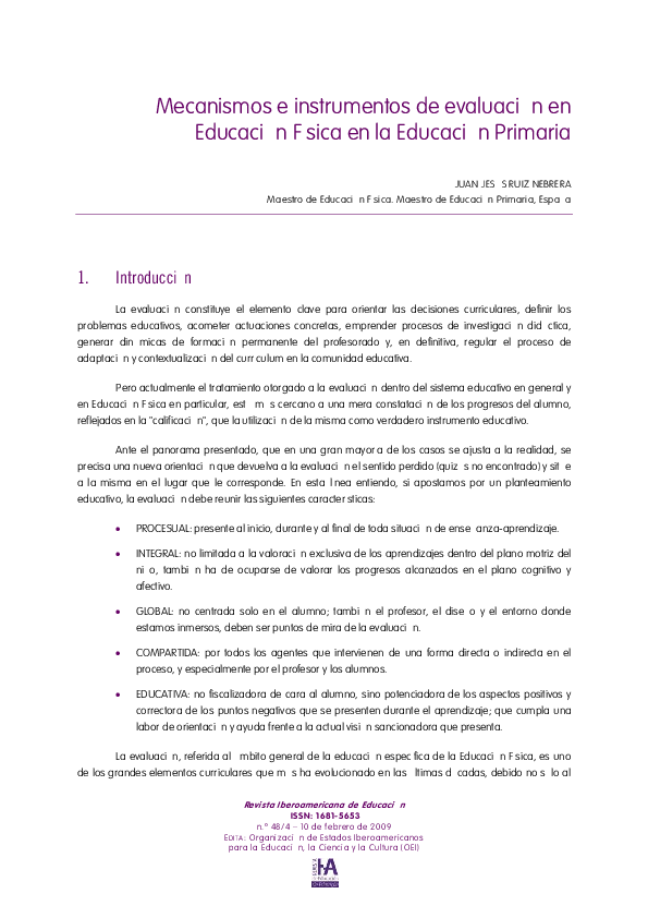 (PDF) MECANISMOS E INSTRUMENTOS DE EVALUACIÓN EN EDUCACIÓN