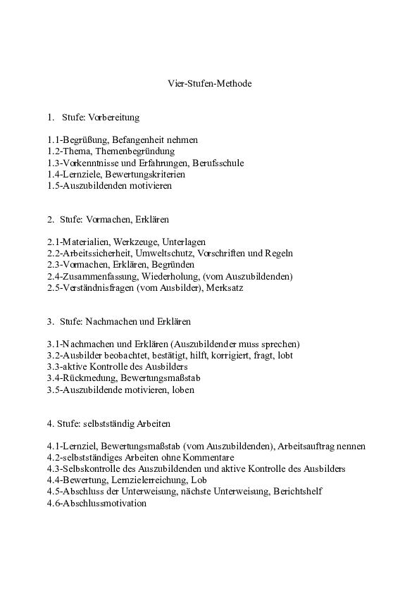 Vierstufenmethode