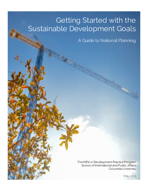 (PDF) Handbook for the Sustainable Development Goals Molly Benton