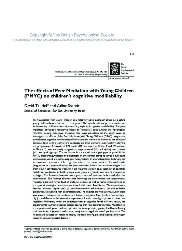 pdf-the-effects-of-peer-mediation-with-young-children-pmyc-on-children-s-cognitive-modifiability-david-tzuriel-and-adina-shamir-academia-edu