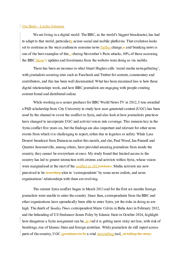 Citizen journalism article picture