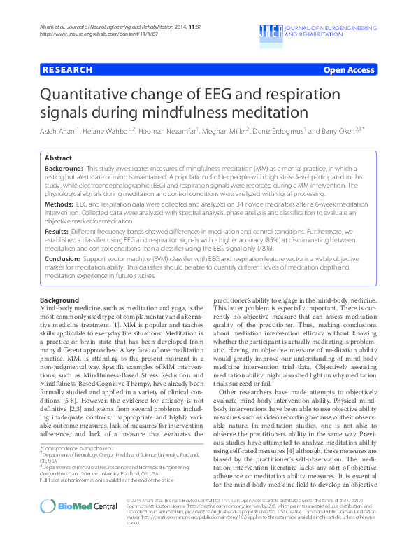 (PDF) Signal Processing and Machine Learning of EEG and Respiration ...
