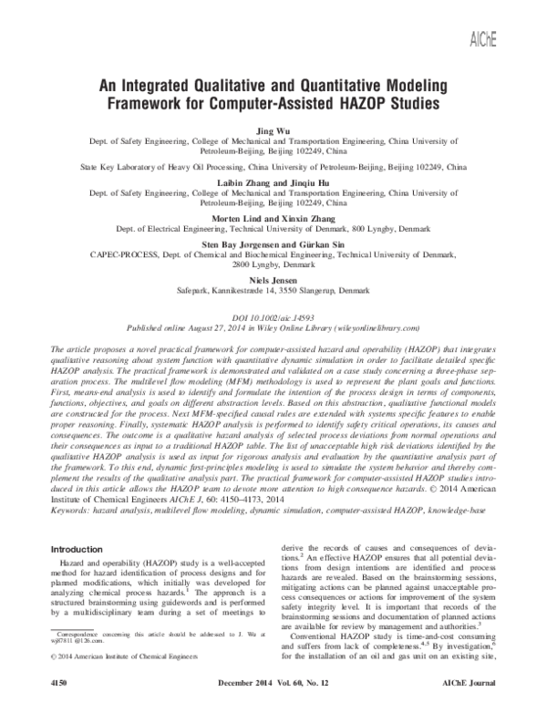 (PDF) An integrated qualitative and quantitative modeling framework for ...