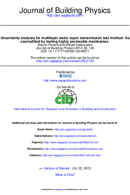 (PDF) Modified Inverted Cup Test Method for Evaluating Moisture ...