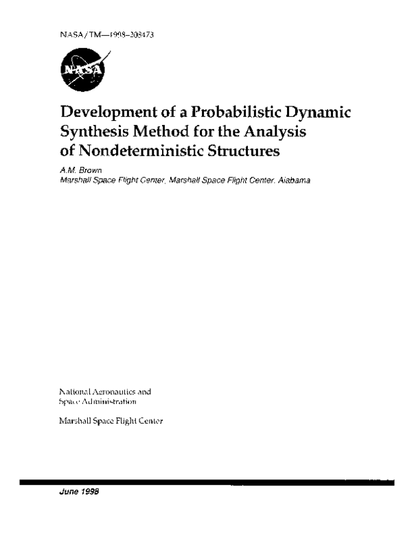 (PDF) Development of a probabilistic component mode synthesis method ...