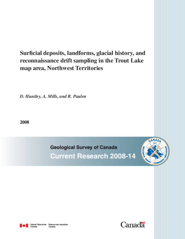 (PDF) Surficial deposits, landforms, glacial history, and