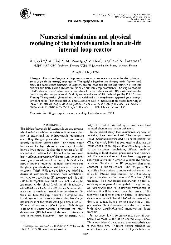 (PDF) Numerical simulation and physical modeling of the hydrodynamics ...