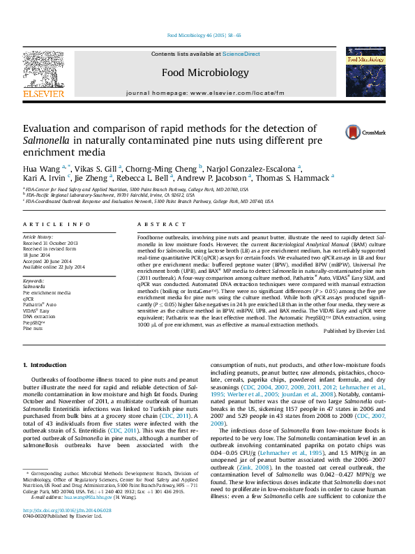 (PDF) Evaluation and comparison of rapid methods for the detection of ...