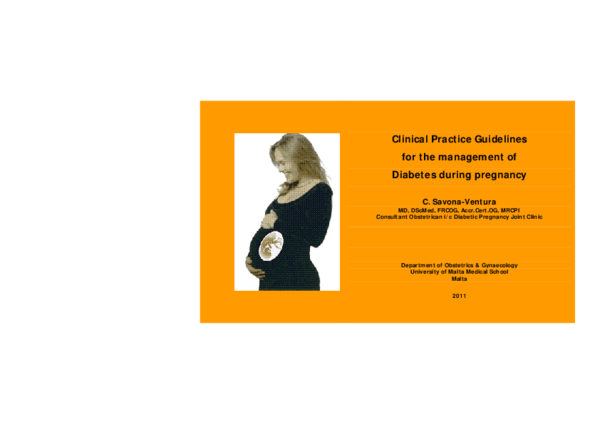 (PDF) Clinical Practice Guidelines for the management of Diabetes ...