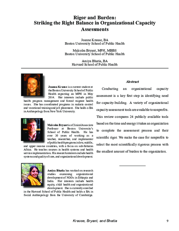 (PDF) Rigor and Burden: Striking the Right Balance in Organizational ...