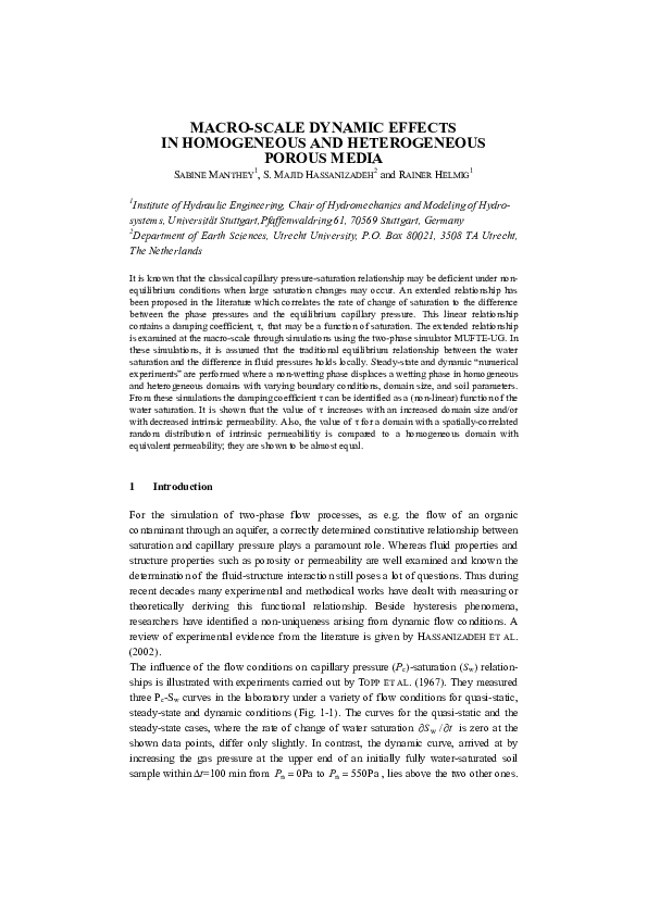(PDF) MacroScale Dynamic Effects in Homogeneous and Heterogeneous