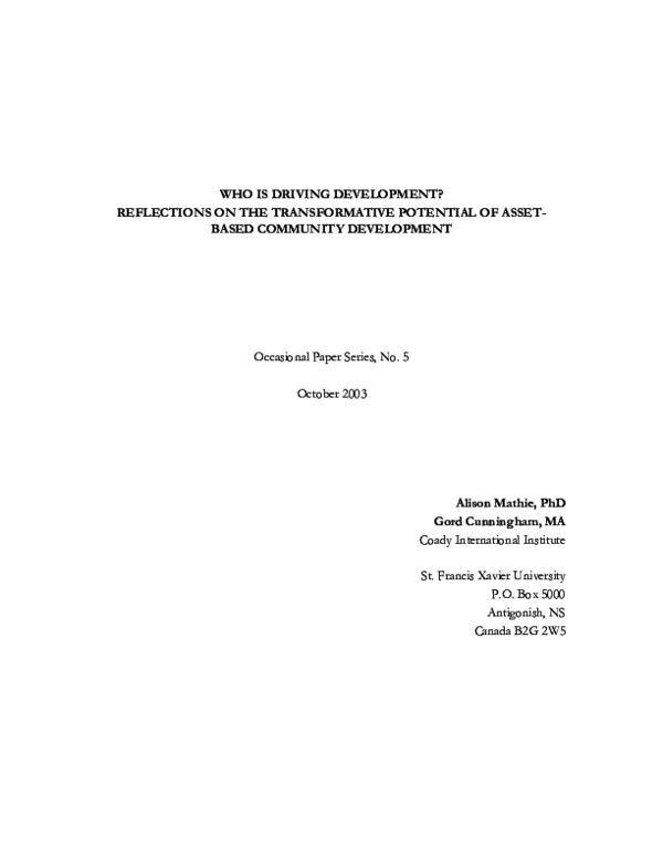 Transformative assets sociology picture