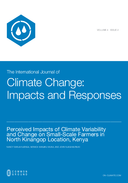 (PDF) Climate Change Impacts on Small Scale Farmers in North Kinangop ...