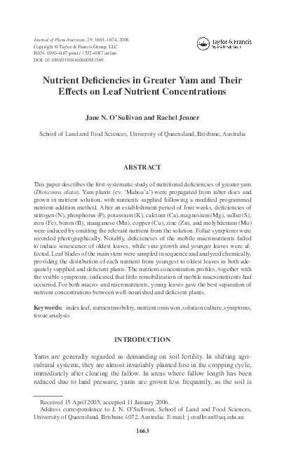 Nutrient deficiency essay picture