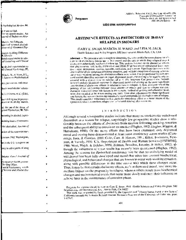 Abstinence statistics 2020 image