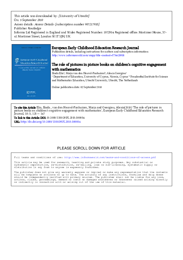 (PDF) The role of pictures in picture books on children's cognitive ...