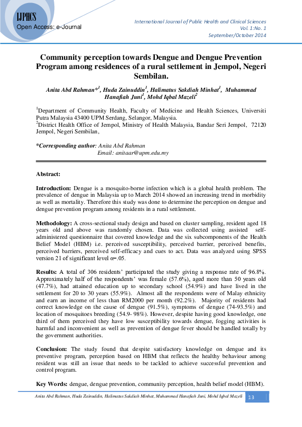 Dengue prevention and control pdf picture