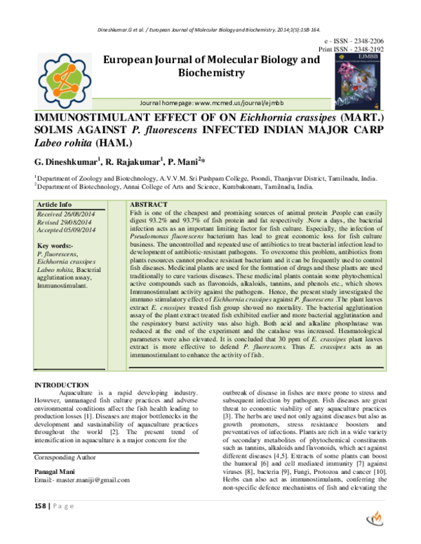 (PDF) European Journal of Molecular Biology and Biochemistry ...