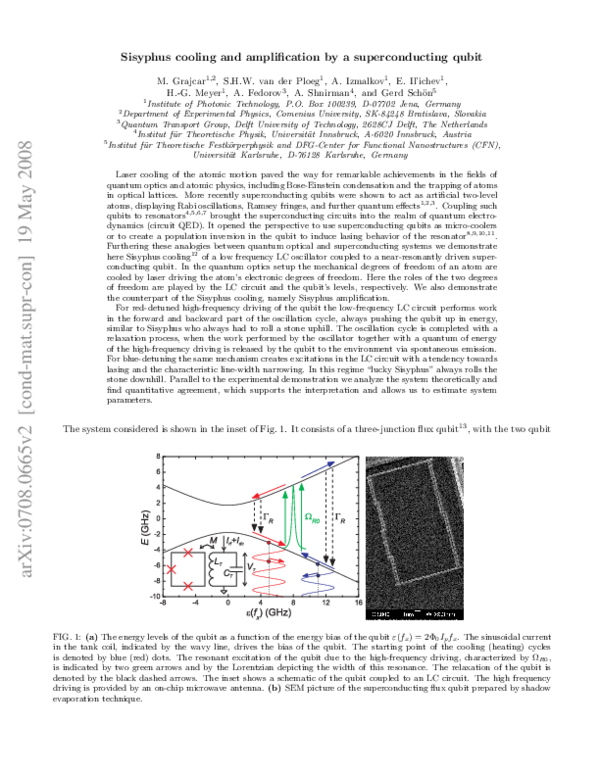 (PDF) Sisyphus cooling and amplification by a superconducting qubit