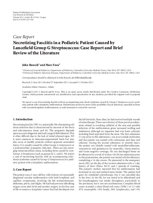 Necrotizing fasciitis essay picture