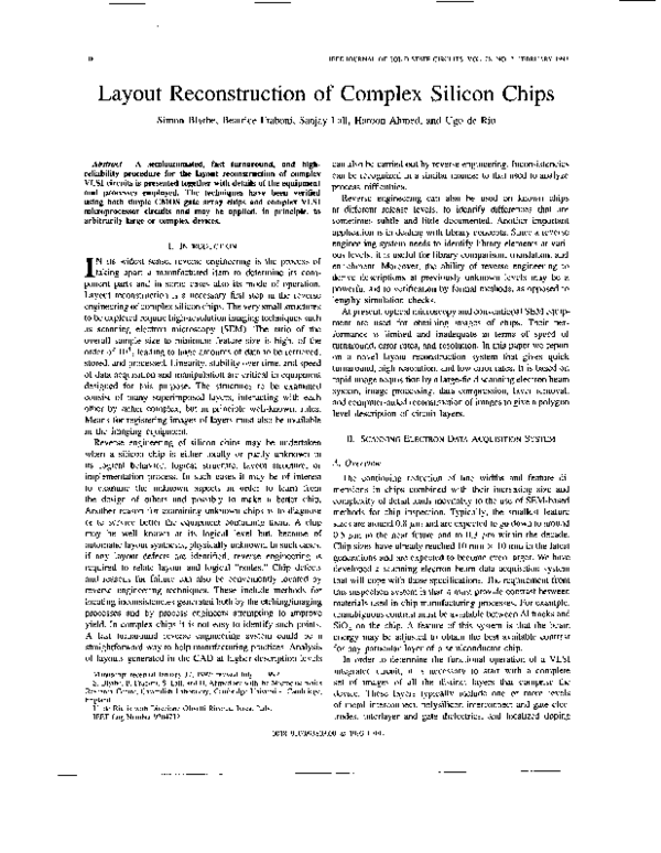 (PDF) Layout reconstruction of complex silicon chips