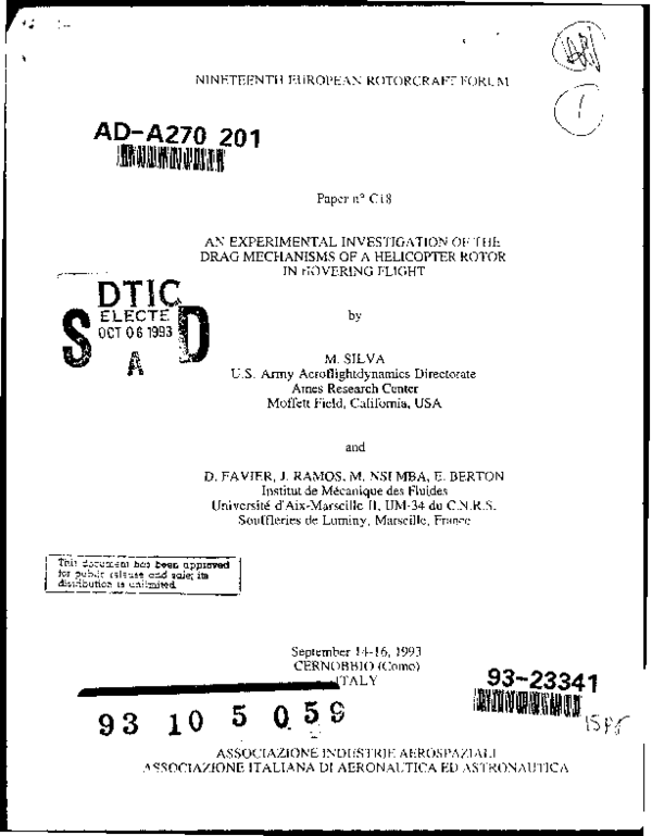 (PDF) An Experimental Investigation of the Drag Mechanisms of a ...