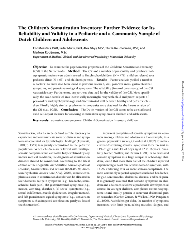 Somatoform disorder pubmed picture