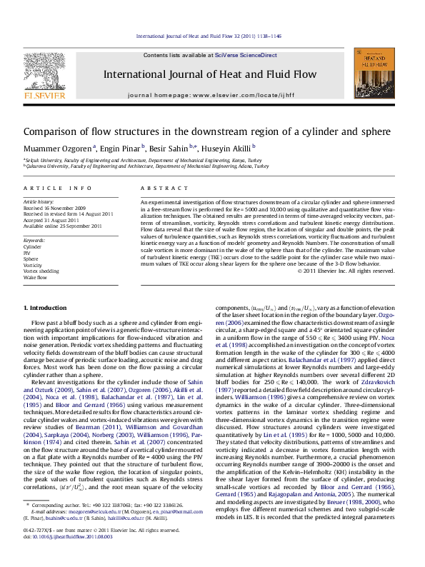(PDF) Comparison of flow structures in the downstream region of a ...