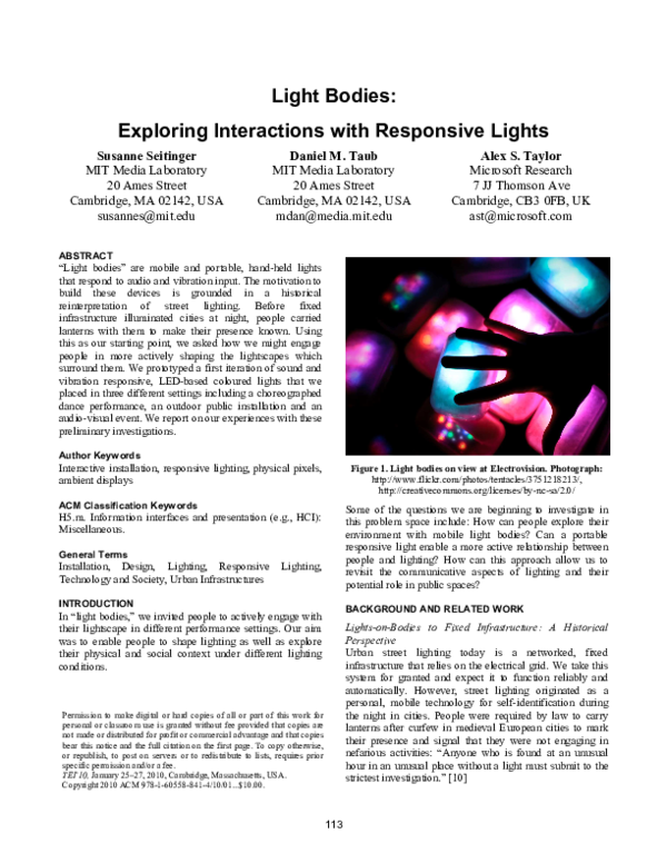 (PDF) Light bodies Daniel Taub Academia.edu