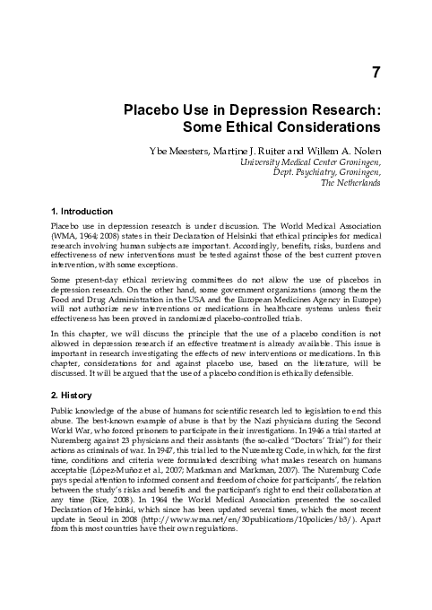 Placebo effect studies image