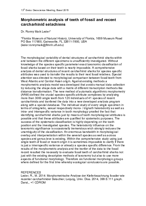 Morphometric essay image