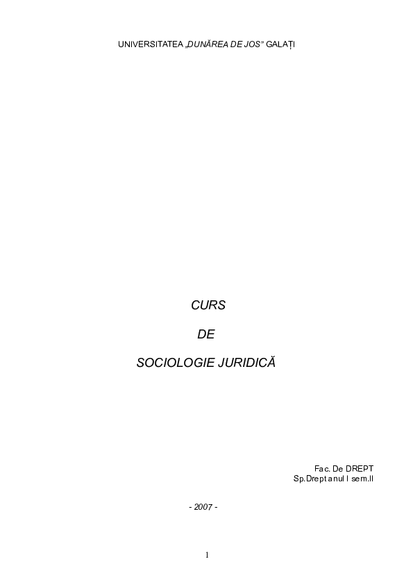 Sociologie juridica essay image