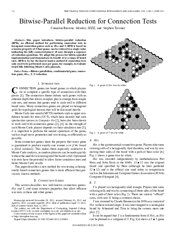 (PDF) Bitwise-Parallel Reduction for Connection Tests
