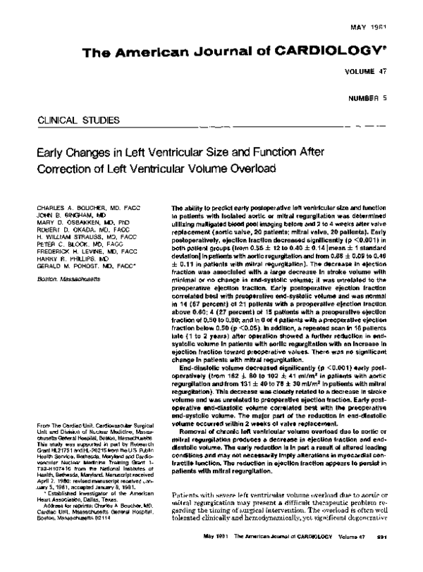 (PDF) Early changes in left ventricular size and function after ...