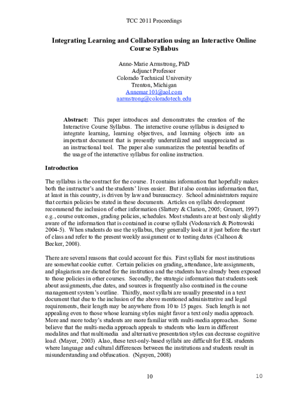 (PDF) Integrating Learning and Collaboration using an Interactive ...