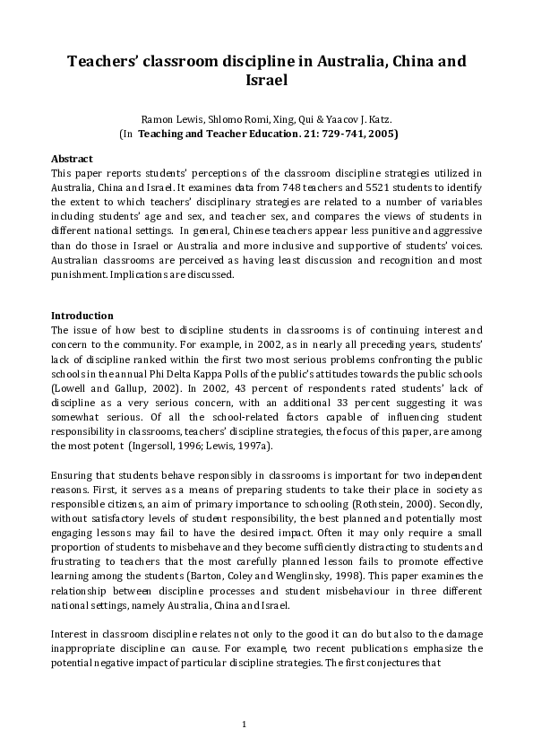 5 paragraph essay on classroom behavior picture