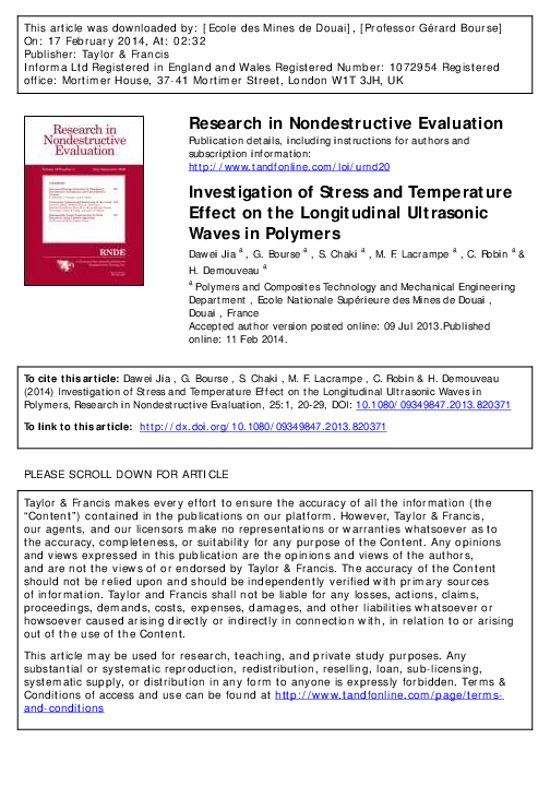 (PDF) Investigation of Stress and Temperature Effect on the ...