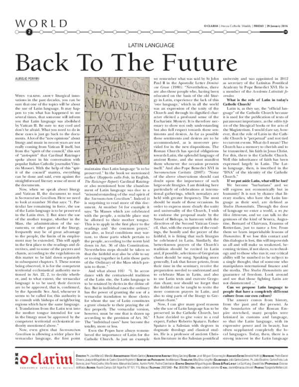 (PDF) LATIN LANGUAGE, BACK TO THE FUTURE