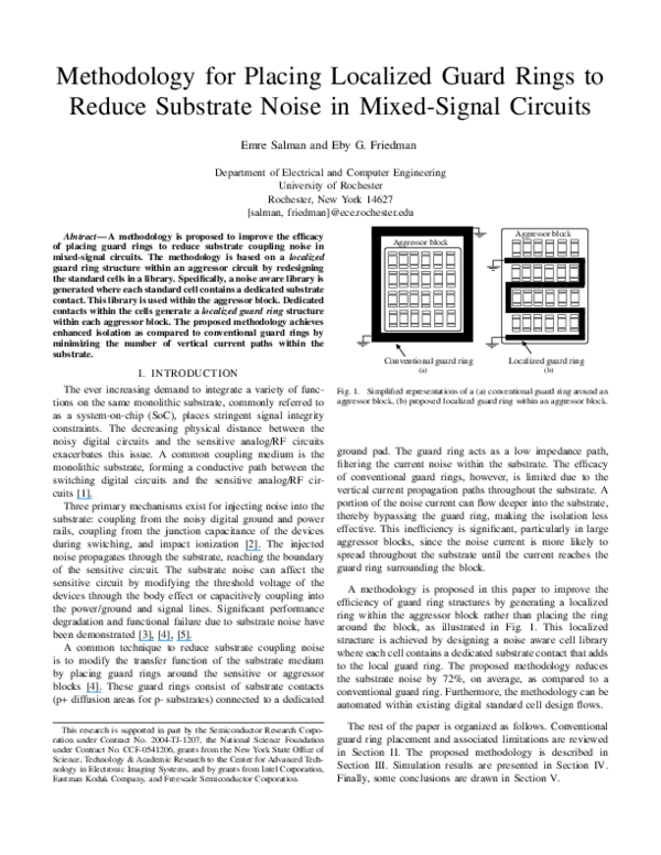 (PDF) Methodology for placing localized guard rings to reduce substrate