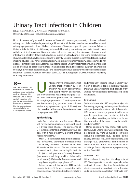 URINARY TRACT INFECTION TREATMENT IN CHILDREN visual data 7